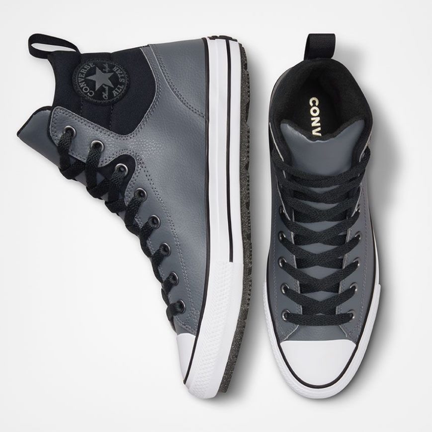 Botas de Invierno Converse Chuck Taylor All Star Berkshire Water Resistant Altas Mujer Gris Negras | PE E278L4